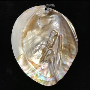 Philippine Ifugao Tribal Art Undeveloped Mother of Pearl Shell