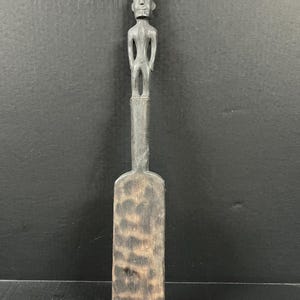 Philippine Ifugao Tribal Art Carved Wood Figurative Cooking Spatula Tools Central Cordillera Northern Philippines