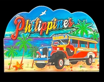 Philippine Wooden and Acrylic Refrigerator Magnet Sculpture Souvenir, Gifts and Collectibles.