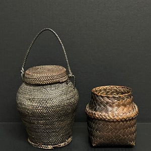 Philippine Ifugao Tribal Art Rattan Basket Central Cordillera Northern Philippines