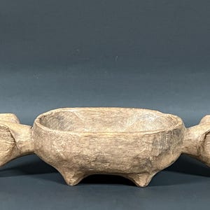 Philippine Ifugao Tribal Art Carved Pig Binabbuy Wooden Bowl Cordillera Philippines late 19th Century