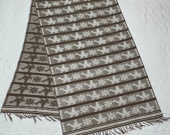 Authentic Handwoven Philippine Classic Inabel  Ethnic Textile/Fabric Table Runner or Bed Runner 76” x 23”