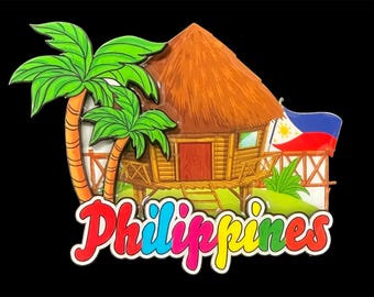 Philippine Wooden and Acrylic Refrigerator Magnet Sculpture Souvenir, Gifts and Collectibles.