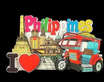 Philippine Wooden and Acrylic Refrigerator Magnet Sculpture Souvenir, Gifts and Collectibles.