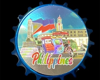 Philippine Metallic Fiber Glass Refrigerator Magnet and Can Opener,  Souvenir, Gifts and Collectibles Item