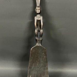 Philippine Ifugao Tribal Art Carved Wood Figurative Cooking Spatula Tools Central Cordillera Northern Philippines