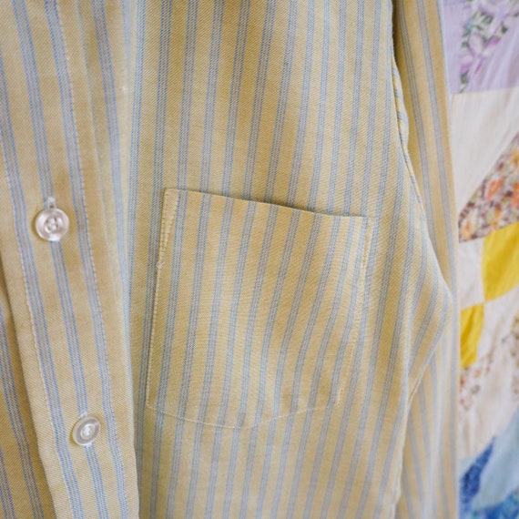 Vintage Striped Button Up Van Heusen - image 3