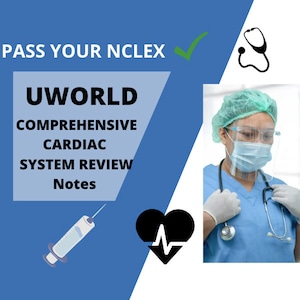 UWORLD- NCLEX REVIEW- Cardiac System- 36 Pages