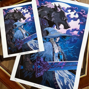 Ranni's Shadow (Elden Ring Fan Art)-afdruk