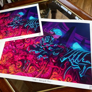Zelda’s Motorcycle Chase Art Print