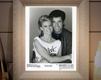 Zwei Gleiche, Olivia Newton-John & John Travolta | Original Glossy 8x10 Film Still, Foto, Druck