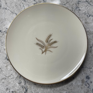 Lenox China 7.75” Plates, Wheat pattern R-442.  8 plates available in the set. Vintage
