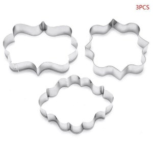 3Pcs Christmas Stainless Steel Sugar Flower Cake Mold Holly Leaf Cutters OHyJu 