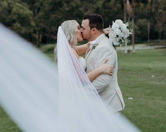 Cathedral Length (300cm) Wedding Bridal Veil - White