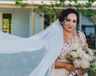 Cathedral Length (300cm) Wedding Bridal Veil - Ivory