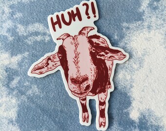 Goat Vinyl Sticker with Matte Finish