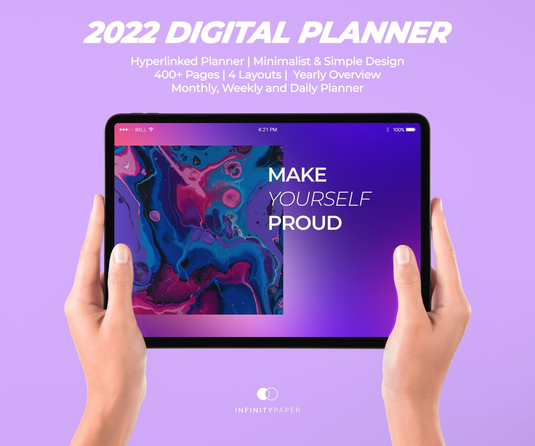 Digital Planner 2022 2023, Goodnotes Planner, Simple, Dated Daily Planner, Weekly Planner