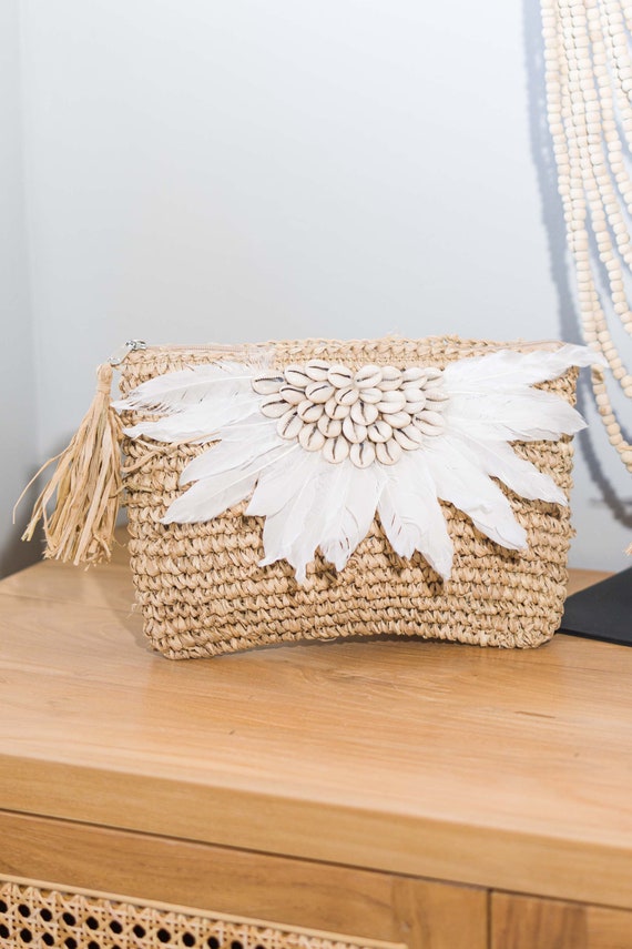 Summer Handmade Bag Wedding Clutch Summer Tote Straw Purse Etsy