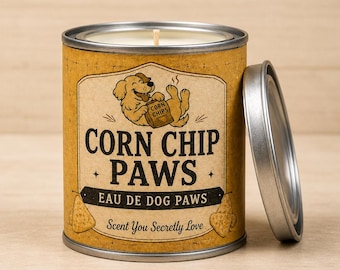 Veterinary and Grooming Candle (6oz Soy Wax)- Frito Paws |  Veterinarian Gifts| Vet Tech Appreciation Gifts |  Animal Rescue