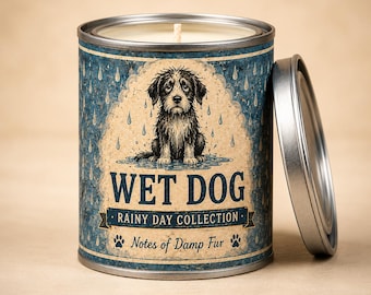 Wet Dog Candle (6oz Soy Wax) – Veterinary Medicine Gifts | Vet Tech Appreciation Week | Gifts for Groomers | Animal Rescue Gifts