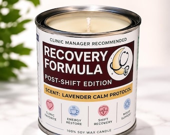 Veterinary Themed Candles- Canned candles, veterinarian gifts, vet tech appreciation, funny vet gifts, vet school gift, stress relief gift