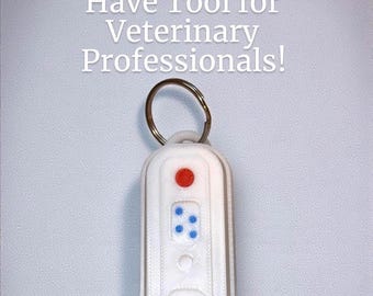 WQE Q-bit white 携帯タイプ　リラクゼーショングッズ Heartworm Test Veterinary Fidget Clicker Keychain; Veterinary