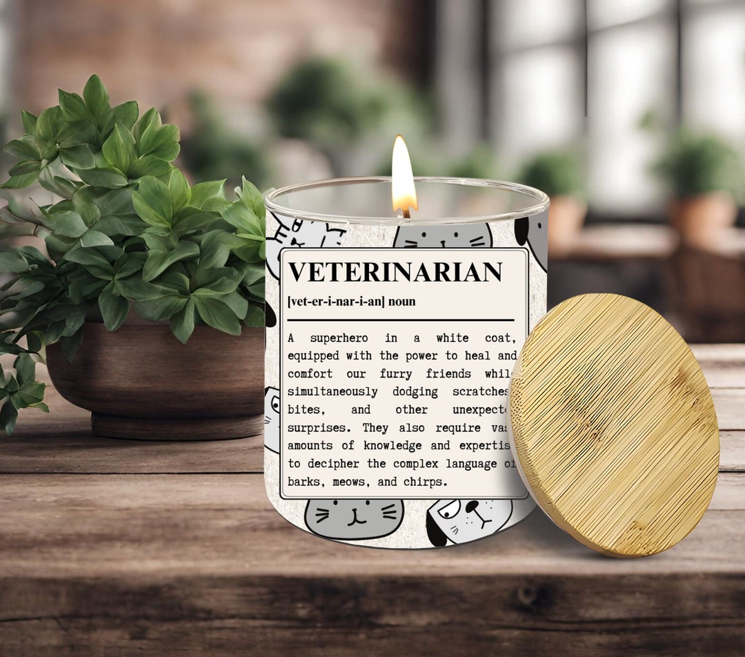 Veterinary Humor Candle, Veterinarian Definition, Veterinary Gifts