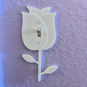 Rose shaped light switch cover