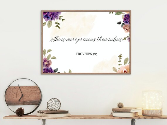 Bible Verse Wall Art Scripture Wall Art Bible Wall Decor | Etsy