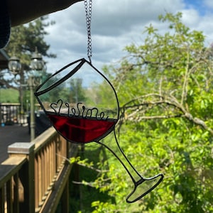 Sun catcher-wine glass