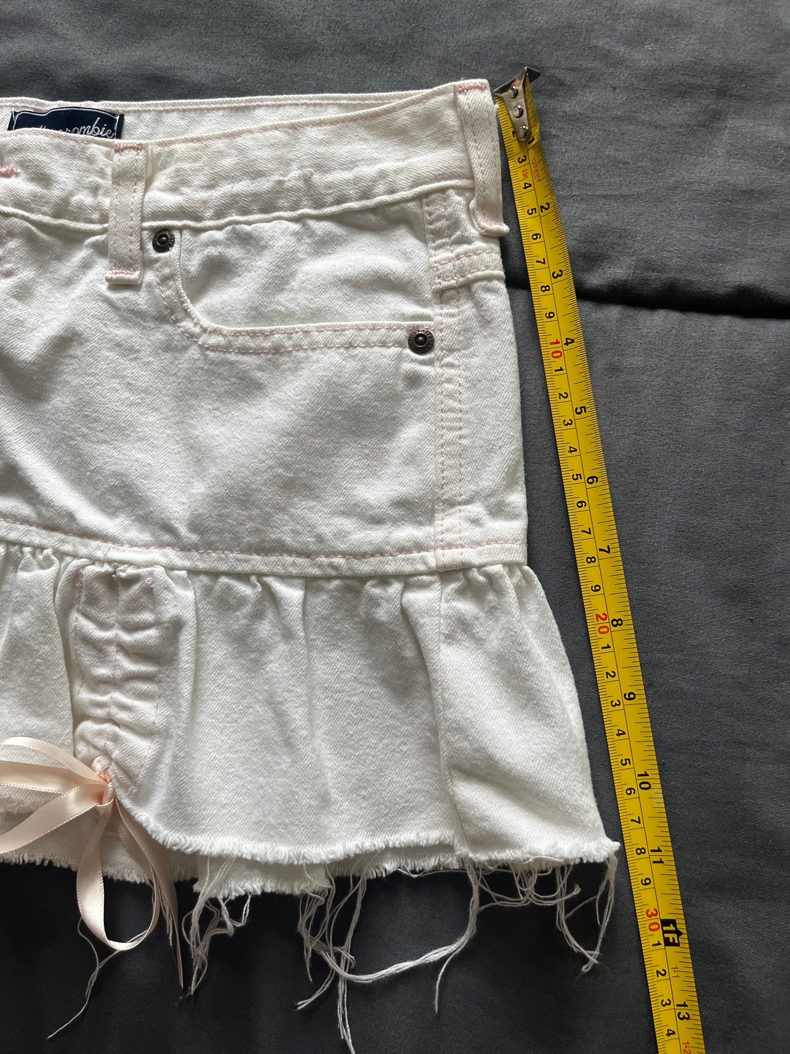 Vintage Abercrombie and Fitch pink folded mini skirt