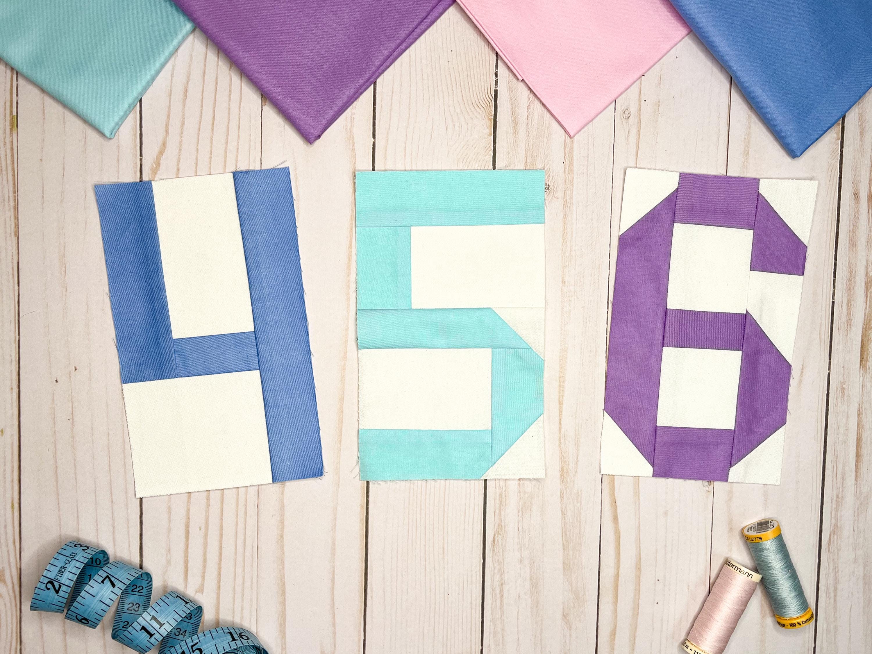 Numbers Quilt Patterns - 6