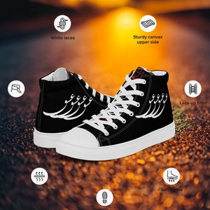 Minimalista Love Calligraphy High-top Shoes, Canvas Sneakers, Women Sneaker, Comfort Shoes, Lover Shoe, Party Sneaker, Canvas Print Shoes