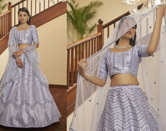 designerlehenga choli for women with sequence embroidery work wedding wear party wear,wedding party wear lehenga choli for girl indian wear