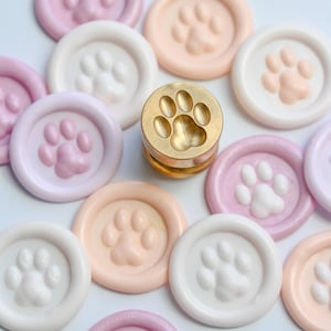 Sello de cera con diseño Original de Mini pata, sello de sellado para planificador de invitaciones y diarios de cartas de boda