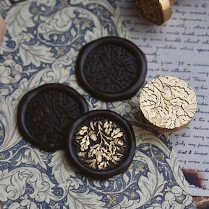 Sello de cera de bellota, diseño original, sello de sellado para planificador de invitaciones y diarios de cartas de boda