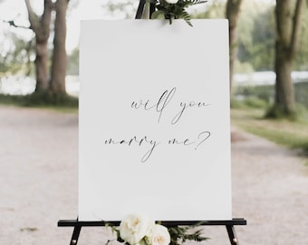 Will You Marry Me Sign Template Proposal Sign Proposal Photo Props #AVRIL