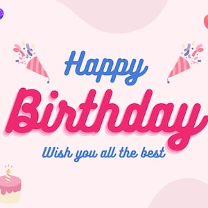 Geburtstagskarte - 'Celebrate YOU' Design | Lustige & fröhliche Grußkarte