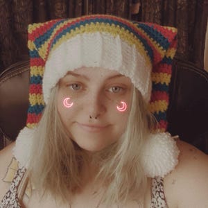 Customizable Crochet jester hat
