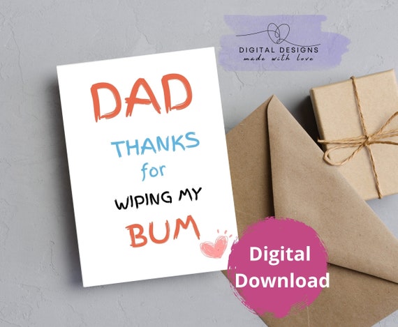 Printable Happy Father's Day Card Dad Card Funny Card | Etsy