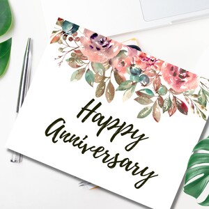 Carte de voeux joyeux anniversaire minimaliste imprimable taille standard "14,8 X 10,5" papier cartonné ou papier