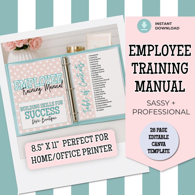 Employee Orientation Binder - Etsy