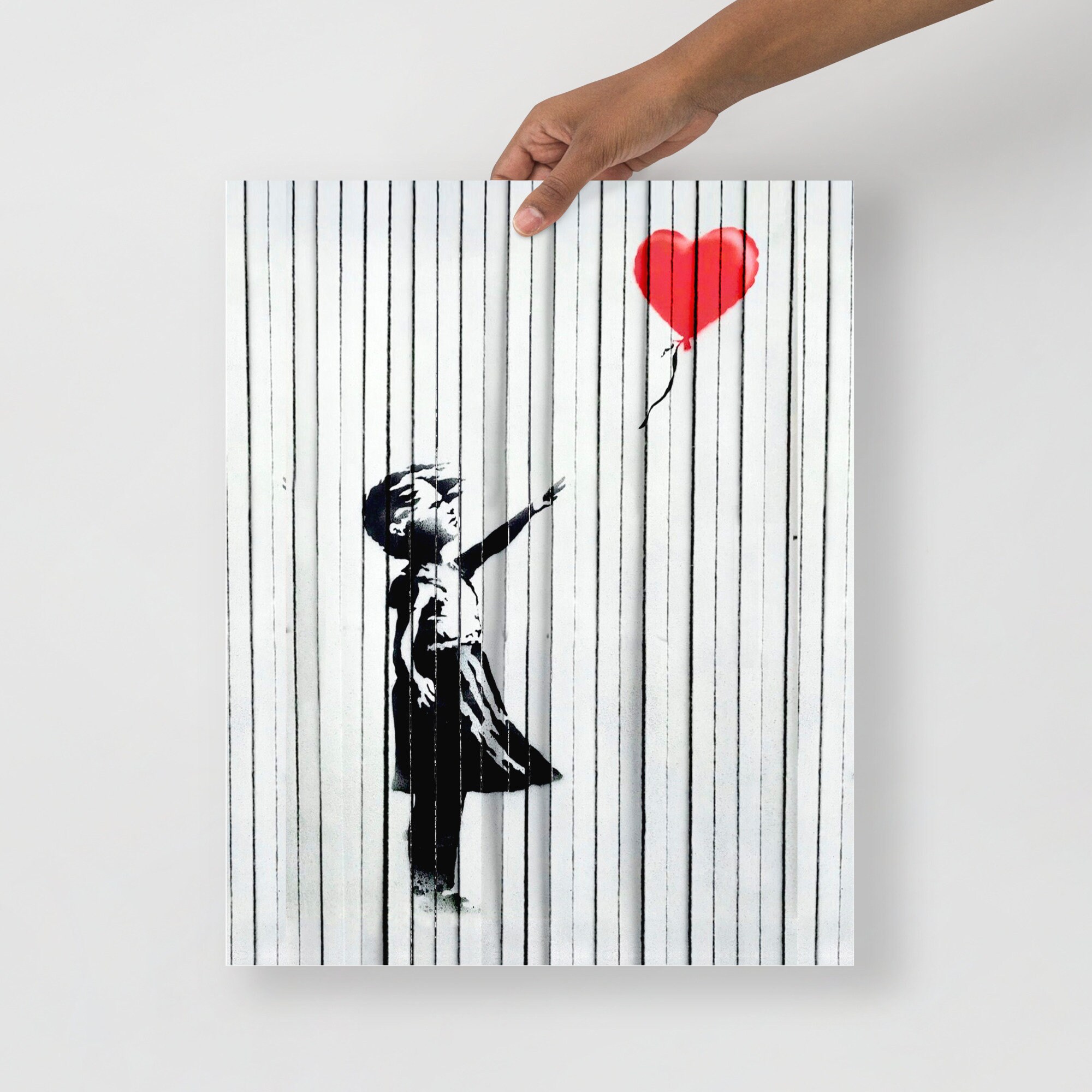 Banksy Balloon Girl Shredded and Fixed Poster - Etsy