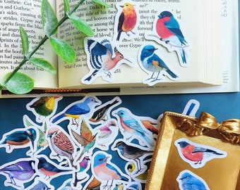 46pcs Colorful Bird Stickers, Bird Bullet Journal Sticker, Planner Sticker, Scrapbooking, Diary Sticker, Gift Decoration Envelope seal