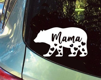 Mama Bear Vinyl Decal Sticker, Mom Gift, Mother's Day Gift, Vinyl Decal for Car Laptop Water Bottle Skateboard Window Regrigerator Door Mug