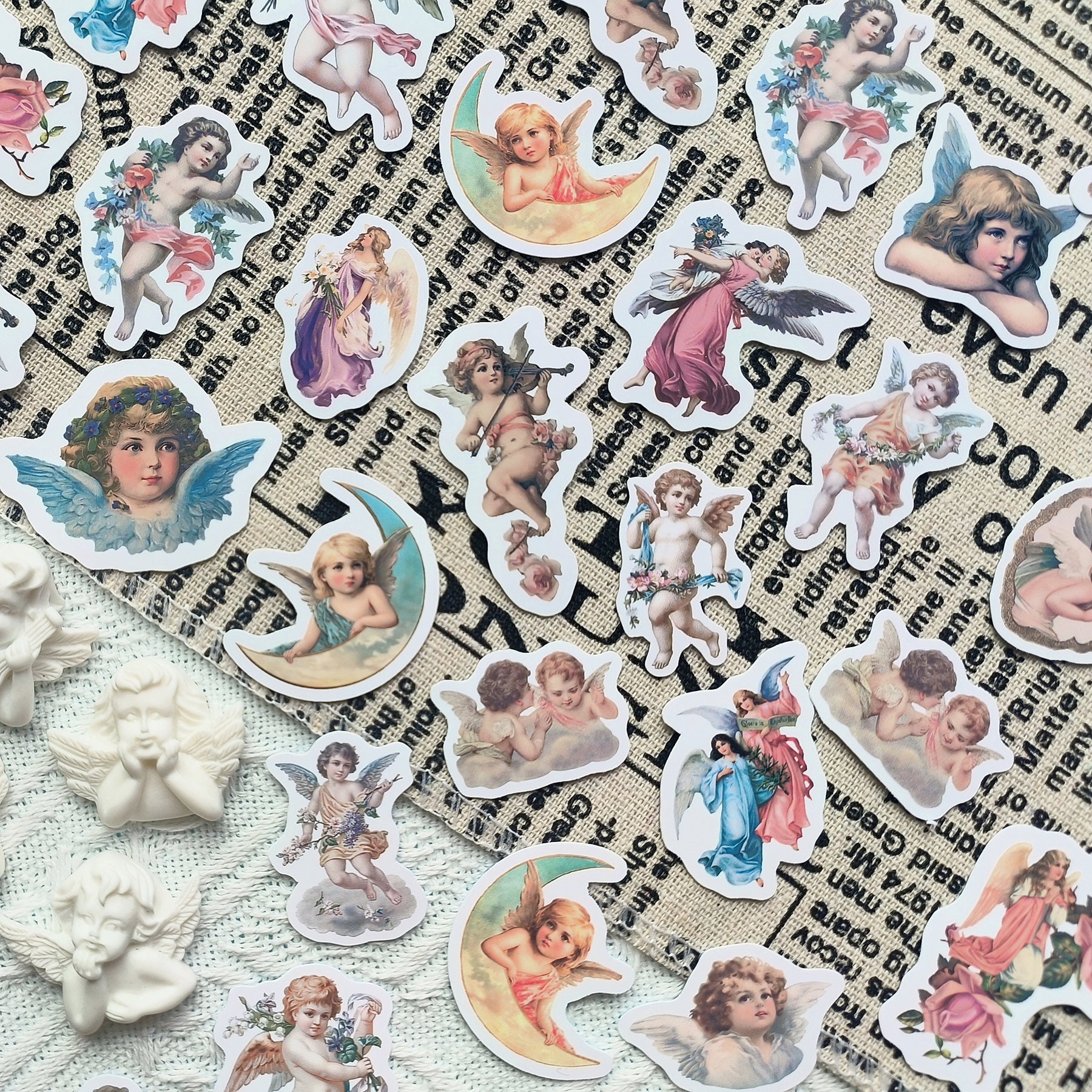23pcs Large Angel Stickers, Angle Bullet Journal Stickers, Angel ...