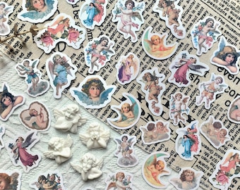 46pcs Angel Stickers, Angle Bullet Journal Stickers, Angel Planner Stickers, Scrapbook, Gift Decoration, Envelope Seal, Diary Sticker