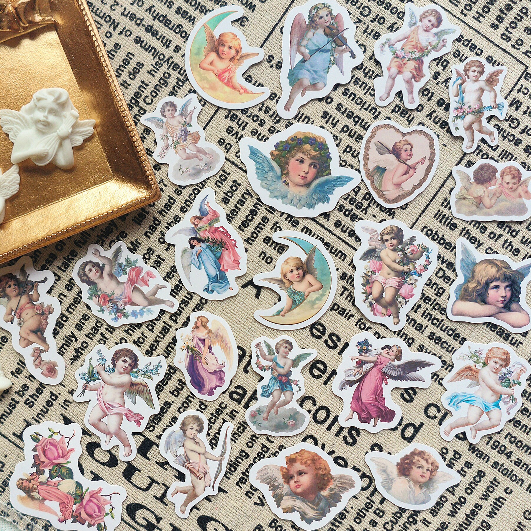 23pcs Large Angel Stickers, Angle Bullet Journal Stickers, Angel ...