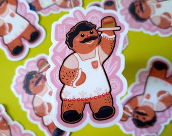 Gingerbread Bob's Burgers Sticker | Gingerbread Man Decal