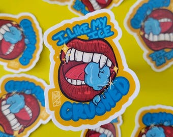 Crushed Ice Sticker | Anti Ice Decal |